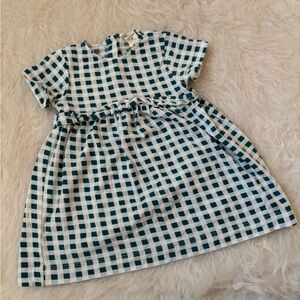 Kate Quinn Blue and White Checkered Dress